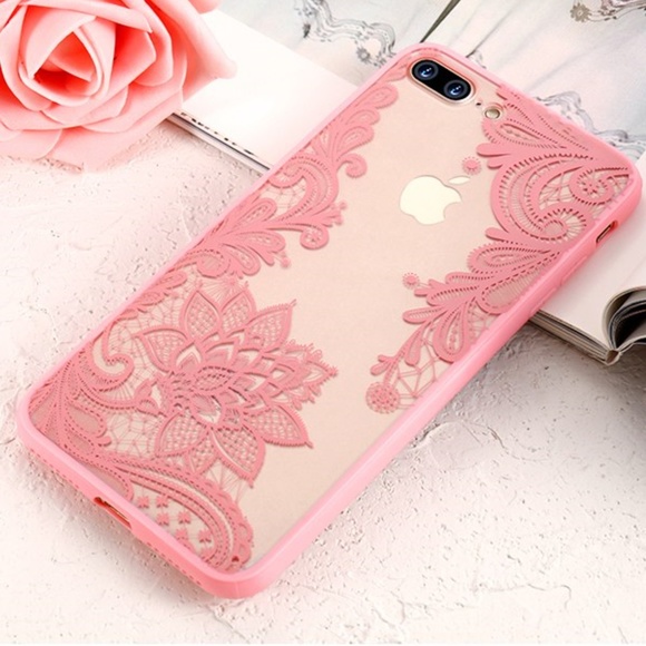 NEW iPhone X/XS/7/8/Plus Lace Flower Case - Picture 4 of 5